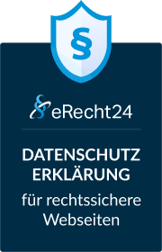 eRecht24 Siegel — Datenschutzerklärung für rechtssichere Webseiten